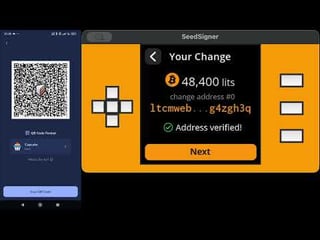 Using a SeedSigner to sign a LTC MWEB transaction generated by Cake Wallet (in air-gap mode)