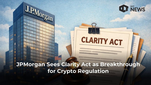 JPMorgan says CLARITY Act crypto regulation could boost markets in 2026
